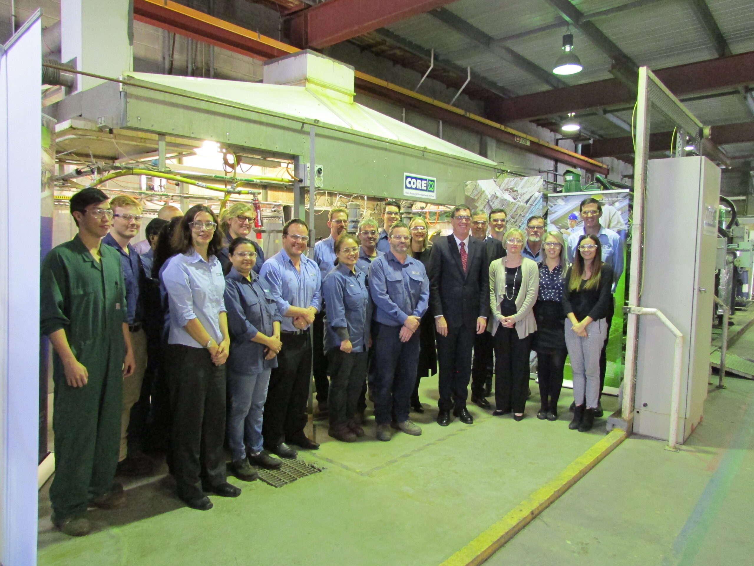 Minister for State Development and Minister for Natural Resources and Mines visits Core’s facilities.